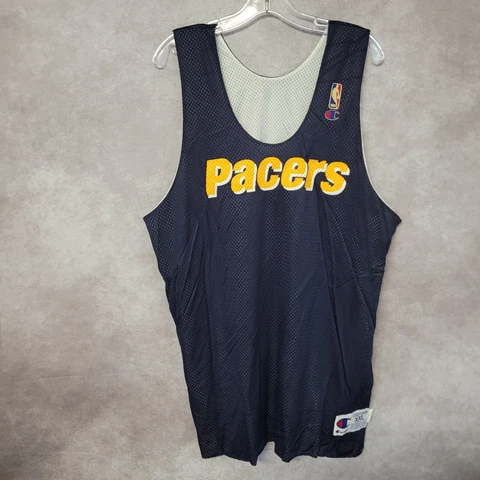Vintage Champion NBA Indiana Pacers Reversible Practice Jersey Mens 2XL  USA Cover