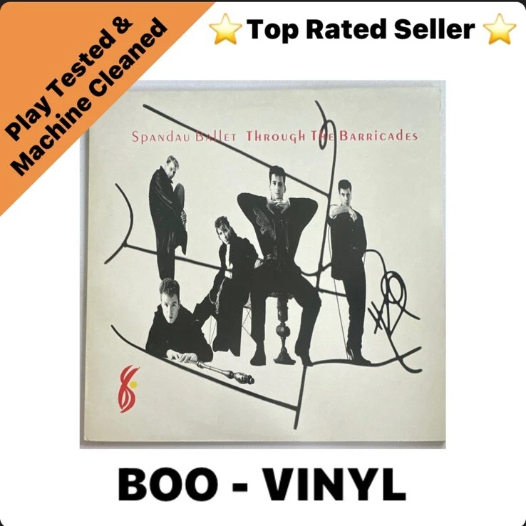 Spandau Ballet - Through The Barricades Lp Vinyl Record + Poster  EX / VG+ - Image 1 of 4