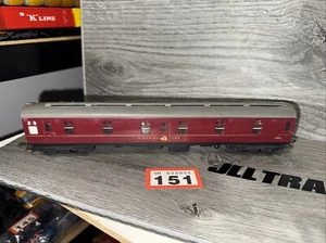 BR MAROON SLEEPING CAR No.2510 OO GAUGE BY TRIANG Well Used - Picture 1 of 9