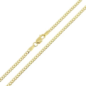 Italian 14k Yellow Gold Miami Cuban Link Chain Necklace 20" 2mm 6.2 grams - Picture 1 of 5