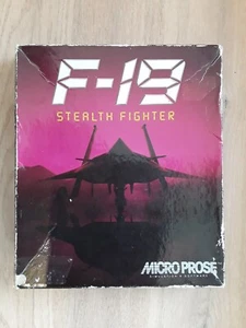 Microprose F-19 Stealth Fighter IBM PC/XT/AT/PS2 &Tandy 1000/3000 Big Box Game - Picture 1 of 22