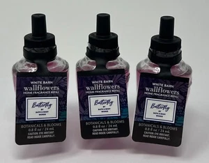 LOT OF 3 BATH & BODY WORKS BUTTERFLY WALLFLOWER FRAGRANCE REFILL BULB PLUG IN - Picture 1 of 4