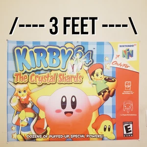 Kirby 64 The Crystal Shards 2x3 Fuß Wandteppich Nintendo 64 Banner Wand Flagge N64 - Bild 1 von 9