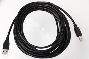 5m USB PC / Fast Data Synch Black Cable Lead for Lexmark E460dn Printer - Picture 1 of 5