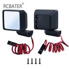 Rearview Mirror with LED Light for 1/6 RC Axial SCX6 Car Crawler Yellow Lights