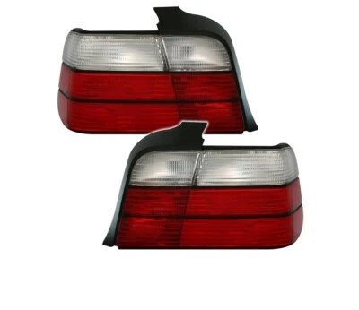 set rear lights for BMW 3 E36 saloon 1990 1991-1998 red white tail light VT481 - Image 1 of 3