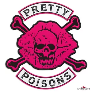 Riverdale Pretty Poisons Embroidered Patch Iron On / Sew On SIZE: 11.4" x 10.6" - Picture 1 of 10