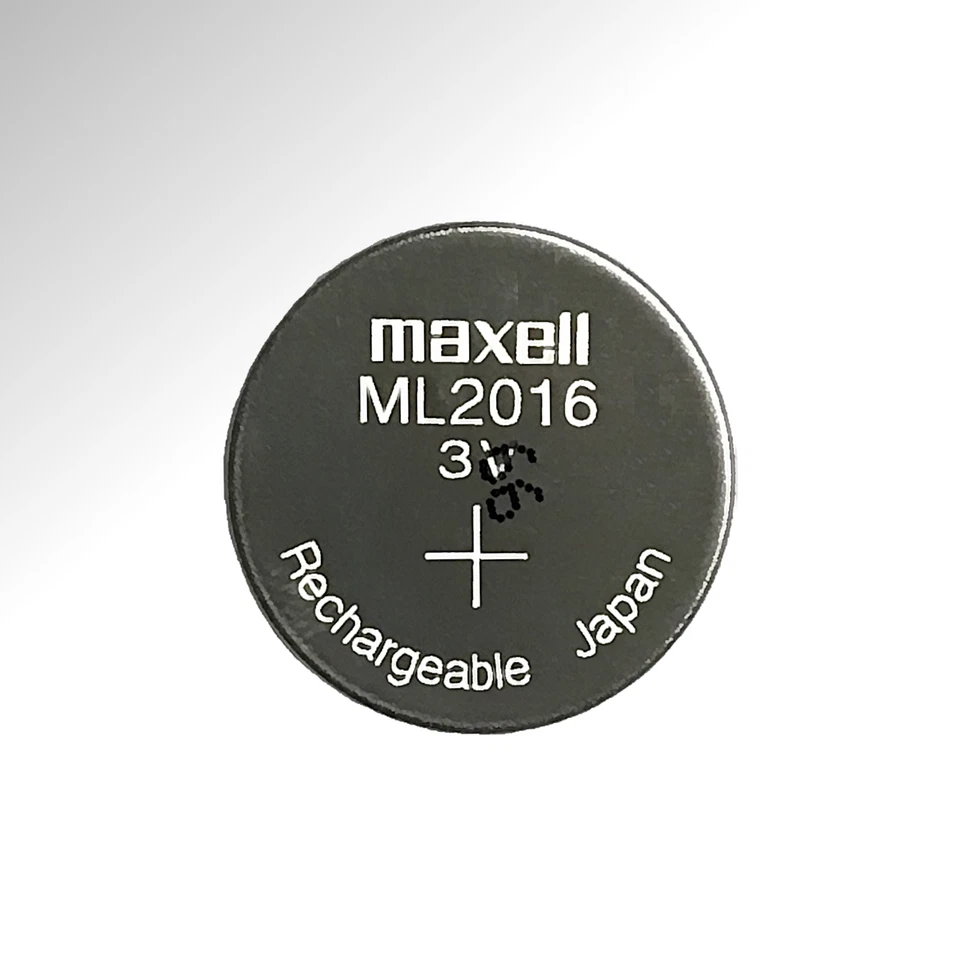 MAXELL Condensatore Batteria ML2016 3V Ricaricabile per CASIO QW 1248 1249 2422 Batteria