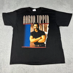 Vintage Aaron Tippin Shirt Mens XL Country Music Concert Read Between The Lines - Picture 1 of 10