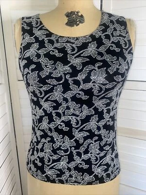 Blusa vintage Y2K años 90 conectada para mujer sin mangas sin mangas brillo ELASTIZADA pequeña Foto 1 de 4