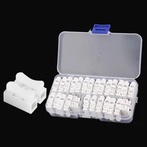 26Pcs CH2 Spring Quick Wire Connector Cable Clamp Terminal Block Cable Clamp - Photo 1/14