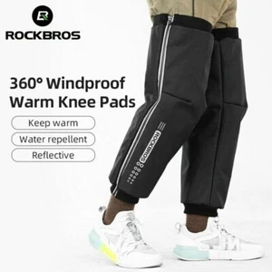 ROCKBRO Winter Knee Pads Warmers E-Bike MotorcycleLeggings Windproof Cotton Leg - Picture 1 of 12