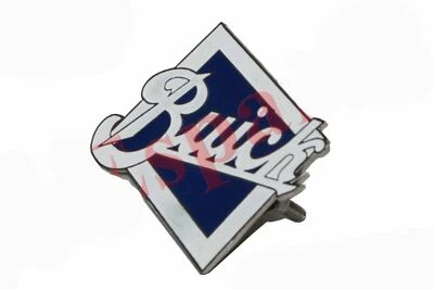 Emblema Radiatore Buick Bianco E Blu Per Auto Buick - Immagine 1 di 3