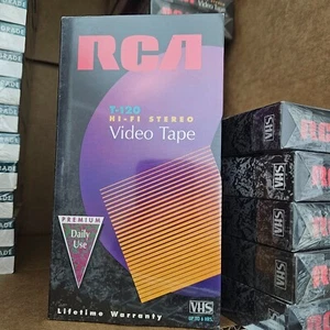 Paquete de 10 cintas de video estéreo Hi Fi RCA T-120 en blanco VHS VCR nuevas selladas - Imagen 1 de 3