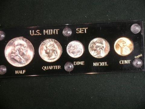 1957-D Brilliant Uncirculated Coin Year Set  - Capital Holder   Denver Mint Cover