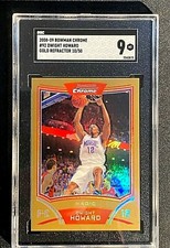 2008-09 Bowman Chrome Gold Refractor Dwight Howard SGC 9 MINT SP #D /50 G3292