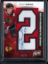 2013-14 Panini Prime Numbersakes Autographs #NUJR Jeremy Roenick 14/25