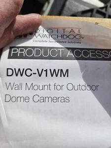 Digital Watchdog DCW-V1WM Wall Mount Bracket For Dome Camera - Picture 1 of 3