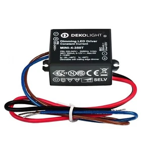 Trasformatore LED driver alimentatore IP65 dimmerabile 4W 6-12V 350mA 4-8V 500mA - Imagen 1 de 8