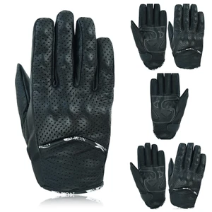 Leather Motorbike Gloves Motorcycle Knuckle Proection Summer Safety Biker Riding - Picture 1 of 10