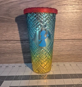 DISNEY NEW 2025 Snow White Diamond 20oz Gradient Tumbler Cup Cinemark Movie - Picture 1 of 4