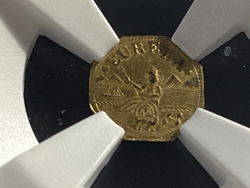 1875 California Gold, Arms of Calif / NGC MS64 / Gold Rush! BEAUTIFUL COIN #742 - Image 1 of 3