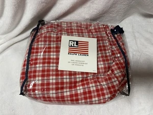 RALPH LAUREN DOCKSIDE ROT KARIERT QUEEN SIZE BETTROCK NEU IN BESCHÄDIGTER VERPACKUNG - Bild 1 von 9