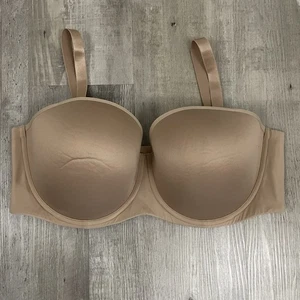 Reggiseno classico senza spalline Thirdlove 46D beige 24/7 - Foto 1 di 5