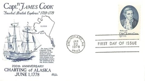 1732 13c Kapitän JAMES COOK - Basar Gütesiegel - Bild 1 von 1