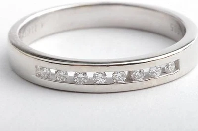 Christ Brillant Diamant Ring 585 14K Weiß Gold Gr. 58 * - Bild 1 von 4