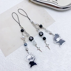 Cartoon Character Heart Star Keychain Bag Decoration Anti-Lost Phone Lanyard_W - Picture 1 of 13
