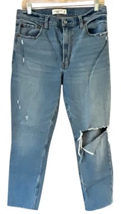 Abercrombie & Fitch Women’s The Skinny High Rise Jeans 30/10S Raw Hem 30x25 - Picture 1 of 11