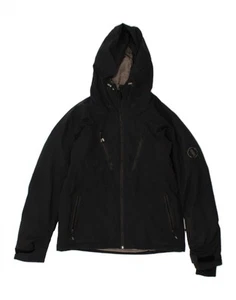 QUIKSILVER Mens Slim Fit Hooded Windbreaker Jacket UK 36 Small Black BN01 - Picture 1 of 4