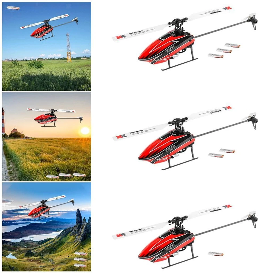 Control RC Helicopter 3D/6G Ready to Fly Outdoor Airplane 6CH Toys Aircraft for - Image 1 of 1