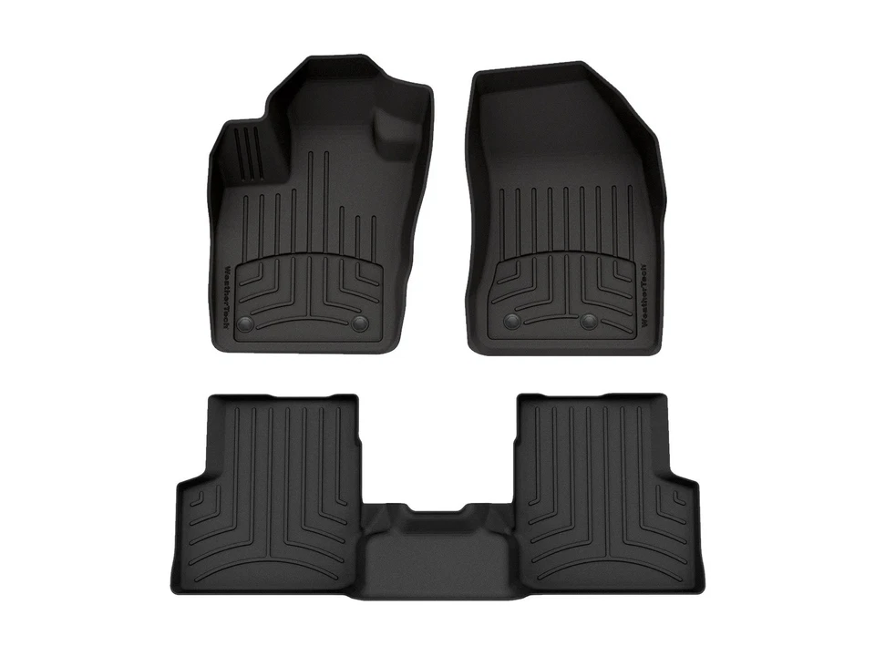 WeatherTech FloorLiner 惠普 适用于 2015 - 2023 吉普 Renegade - 第一排和第二排,黑色 — 第 1/1 张图片