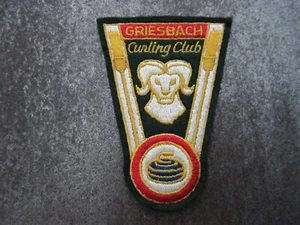 Griesbach Curling Club Winter Sport Woven Cloth Patch Badge (L55S) - Picture 1 of 2