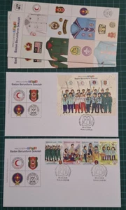 Malaysia 2024 School Uniform Scouts Girl Guides Red Crescent Cadet Stamp FDC Set - Picture 1 of 5