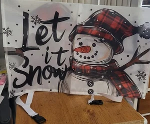 Winter Snowman Mailbox Cover, Festive Holiday Decor, "Let it Snow!" - Picture 1 of 1