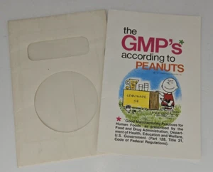 the GMP's according to PEANUTS c1971 The Coca-Cola Company Pamphlet HR FDA - Picture 1 of 13