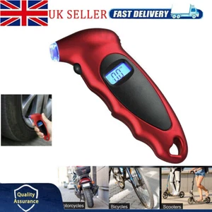Digital LCD Tyre Tire Air Pressure Gauge Tester Tool Car Vehicle Auto Motorcycle - Picture 1 of 12