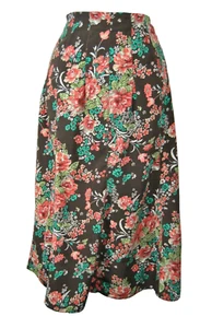 Requirements Womens  Size 6 P Multicolor Floral Skirt Side Zipper 100% Polyester - Picture 1 of 7