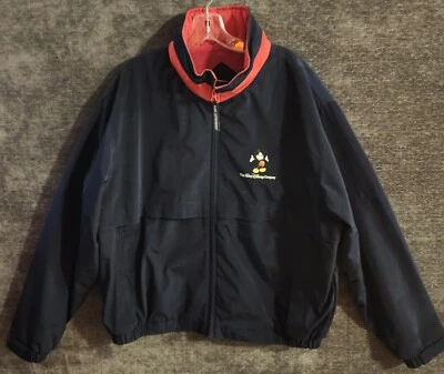 L Disney Port Authority Jacket Blue Waterproof Breathable Hood Cast Exclusive  - Image 1 of 4