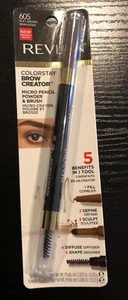 Micro lápiz en polvo y cepillo Revlon Colorstay Brow Creator #605 marrón suave - Imagen 1 de 1