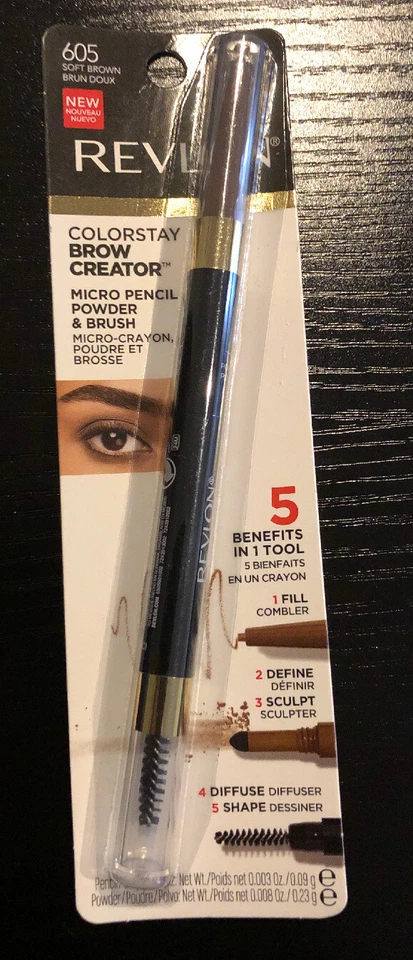 Revlon Colorstay Brow Creator Micro Pencil Powder & Brush #605 Soft Brown - Image 1 of 1
