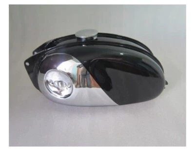 BSA BANTAM D7, D10, D14, D175, BUSHMAN CHROME & BLACK PAINTED PETROL TANK - Image 1 of 4