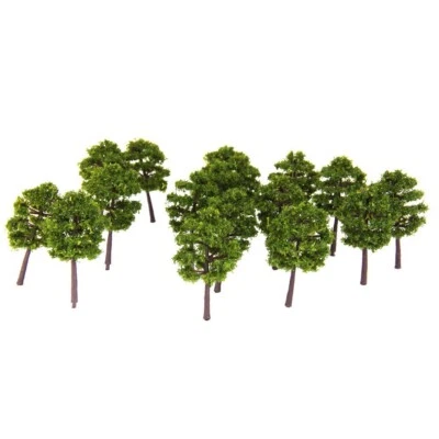 40 Stk Tiefgrüne Modellbäume Für Spur N-Eisenbahn Gebäude/ Szenerie Layout 1:250 - Bild 1 von 4