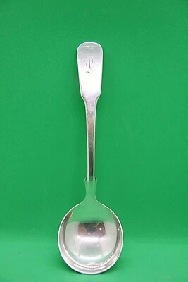 Cuchara sopera tazón redondo international 1810 (sopa de crema) 6 1/4 pulgadas Monograma "L" 42G Foto 1 de 4