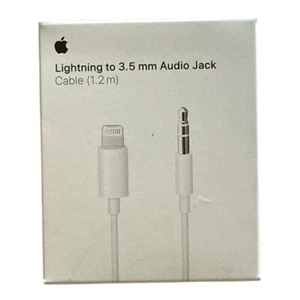 Câble AUTHENTIQUE Apple Lightning vers jack audio 3,5 mm (1,2 m) MXK22AM/A - Photo 1 sur 2