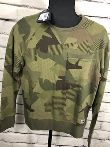Nuevo con etiquetas suéter Penfield para hombre talla pequeña verde camuflado manga larga Bridgeport doble - Imagen 1 de 9