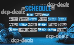 IMÁN REFRIGERADOR CAROLINA PANTHERS 2025 NFL calendario de fútbol americano 6" x 10" - Imagen 1 de 1